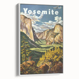 Yosemite Vintage Travel Poster - Retro United Airlines Art