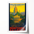 Washington Vintage Travel Poster - Retro Pennsylvania Railroad Art