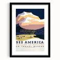 See America Vintage Travel Poster - Welcome to Montana Art