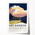 See America Vintage Travel Poster - Welcome to Montana Art