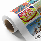 Vintage Hotel Luggage Labels of Italy Poster - Retro Travel Art