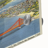 Vintage Golden Gate Bridge Poster - Retro San Francisco Art
