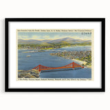 Vintage Golden Gate Bridge Poster - Retro San Francisco Art
