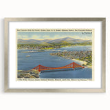 Vintage Golden Gate Bridge Poster - Retro San Francisco Art