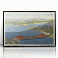 Vintage Golden Gate Bridge Poster - Retro San Francisco Art