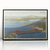 Vintage Golden Gate Bridge Poster - Retro San Francisco Art