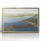 Vintage Golden Gate Bridge Poster - Retro San Francisco Art