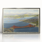 Vintage Golden Gate Bridge Poster - Retro San Francisco Art