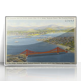 Vintage Golden Gate Bridge Poster - Retro San Francisco Art