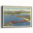 Vintage Golden Gate Bridge Poster - Retro San Francisco Art