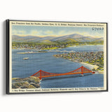 Vintage Golden Gate Bridge Poster - Retro San Francisco Art