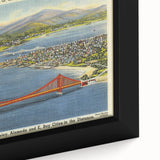 Vintage Golden Gate Bridge Poster - Retro San Francisco Art