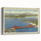 Vintage Golden Gate Bridge Poster - Retro San Francisco Art