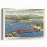 Vintage Golden Gate Bridge Poster - Retro San Francisco Art