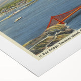 Vintage Golden Gate Bridge Poster - Retro San Francisco Art