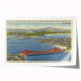 Vintage Golden Gate Bridge Poster - Retro San Francisco Art