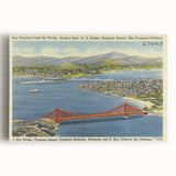 Vintage Golden Gate Bridge Poster - Retro San Francisco Art