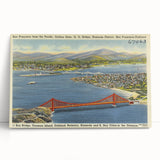 Vintage Golden Gate Bridge Poster - Retro San Francisco Art