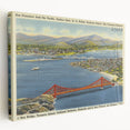 Vintage Golden Gate Bridge Poster - Retro San Francisco Art