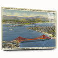 Vintage Golden Gate Bridge Poster - Retro San Francisco Art