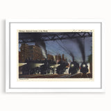 Vintage Chicago Railroad Poster - Retro Train Travel Art