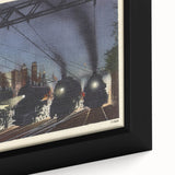 Vintage Chicago Railroad Poster - Retro Train Travel Art