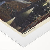 Vintage Chicago Railroad Poster - Retro Train Travel Art