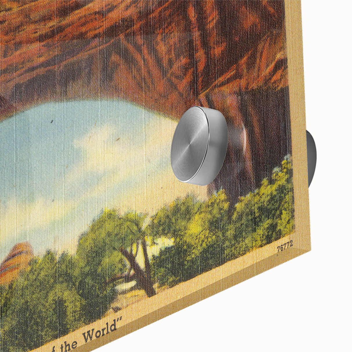 Vintage Natural Bridge Utah Poster - Retro Scenic Travel Art