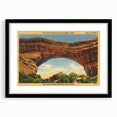 Vintage Natural Bridge Utah Poster - Retro Scenic Travel Art