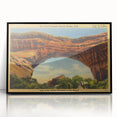Vintage Natural Bridge Utah Poster - Retro Scenic Travel Art