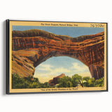 Vintage Natural Bridge Utah Poster - Retro Scenic Travel Art