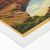 Vintage Natural Bridge Utah Poster - Retro Scenic Travel Art
