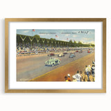 Vintage Indianapolis Speedway Poster - Retro Racing Travel Art