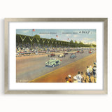 Vintage Indianapolis Speedway Poster - Retro Racing Travel Art