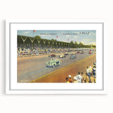 Vintage Indianapolis Speedway Poster - Retro Racing Travel Art