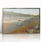 Vintage Indianapolis Speedway Poster - Retro Racing Travel Art