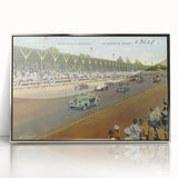Vintage Indianapolis Speedway Poster - Retro Racing Travel Art
