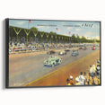 Vintage Indianapolis Speedway Poster - Retro Racing Travel Art