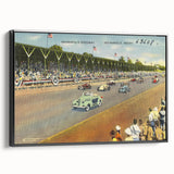 Vintage Indianapolis Speedway Poster - Retro Racing Travel Art