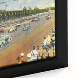 Vintage Indianapolis Speedway Poster - Retro Racing Travel Art