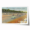 Vintage Indianapolis Speedway Poster - Retro Racing Travel Art