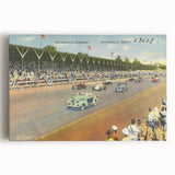 Vintage Indianapolis Speedway Poster - Retro Racing Travel Art