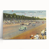 Vintage Indianapolis Speedway Poster - Retro Racing Travel Art