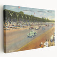 Vintage Indianapolis Speedway Poster - Retro Racing Travel Art