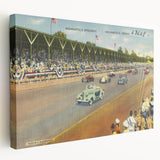 Vintage Indianapolis Speedway Poster - Retro Racing Travel Art