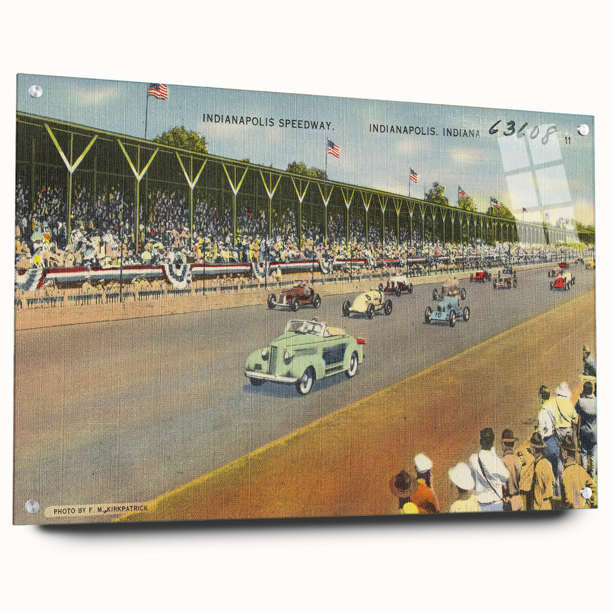 Vintage Indianapolis Speedway Poster - Retro Racing Travel Art