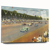 Vintage Indianapolis Speedway Poster - Retro Racing Travel Art