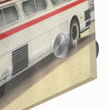 Vintage Lincoln Limited Bus Poster - Retro Travel Art