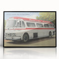 Vintage Lincoln Limited Bus Poster - Retro Travel Art