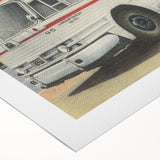 Vintage Lincoln Limited Bus Poster - Retro Travel Art